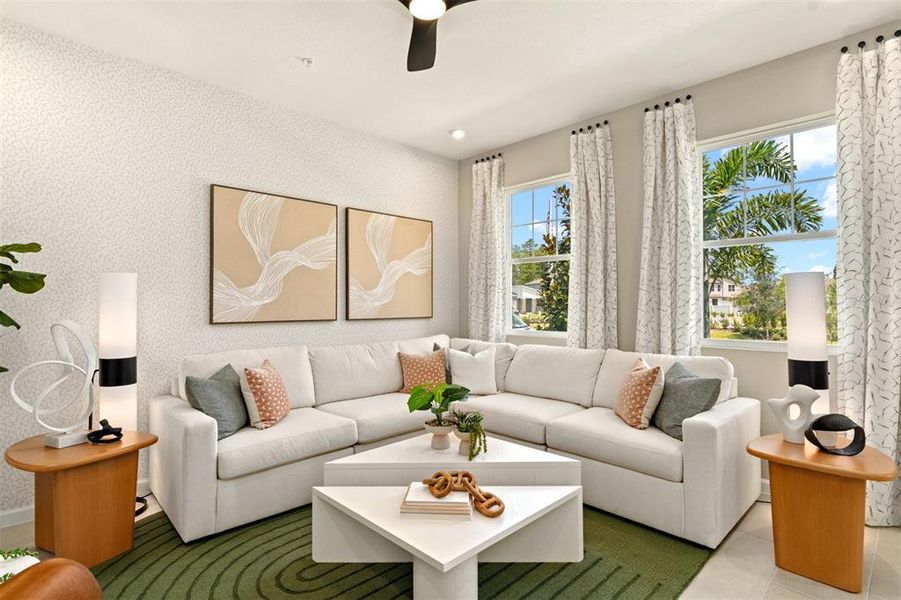 Furnished interior view inside a new home in Hickory Grove, Winter Springs (Image 15).