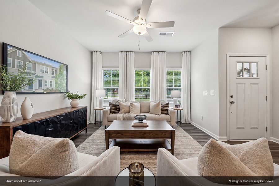 Furnished interior view inside a new home in Renaissance at White Oak, Garner (Image 11).