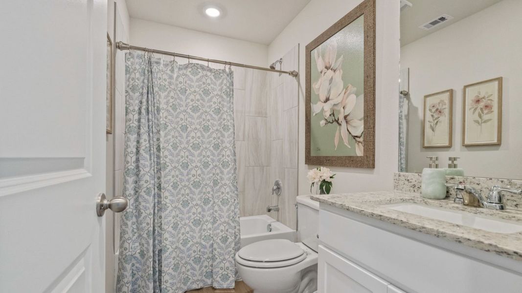 Furnished interior view inside a new home in Waldron Estates, Corpus Christi (Image 11).
