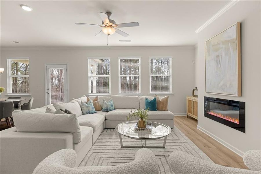 Furnished interior view inside a new home in Alcovy Village, Lawrenceville (Image 63).