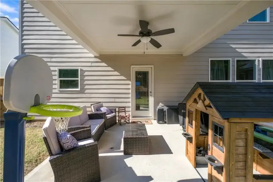 Exterior details and patio area of a home in Sutton’s Landing, Statham (Image 4).
