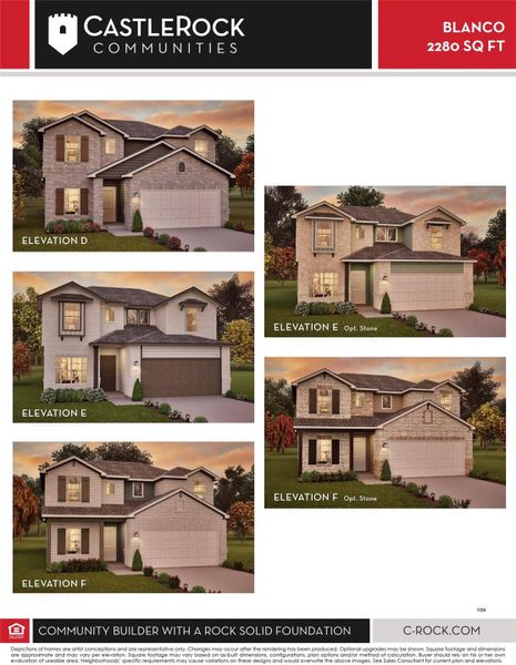 2280 Blanco Elevation Plan 2280 Blanco Elevation Plan