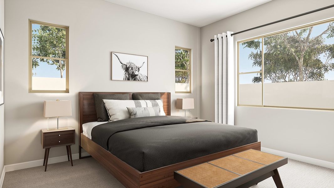 Representative furnished interior of a home built from the Granite Plan 3505 by Tri Pointe Homes in Waterston Central, Gilbert (Image 25).