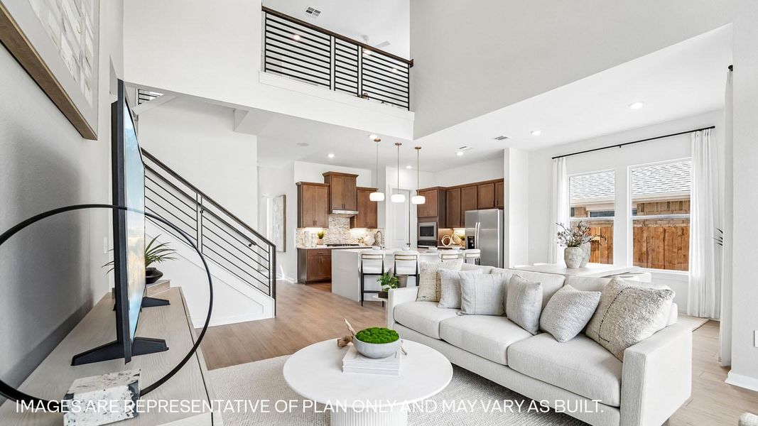 Representative furnished interior of a home built from the The Garrett by D.R. Horton in The Enclave at Bar W Ranch, Leander (Image 12).