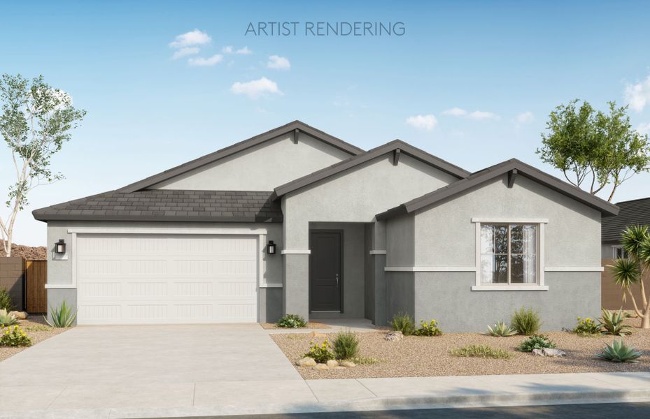 Representative exterior photo of a completed home built from the Verona by Pulte Homes in Shadow Ridge, Avondale, AZ (Image 15). Representative exterior photo of a completed home built from the Verona by Pulte Homes in Shadow Ridge, Avondale, AZ (Image 15).