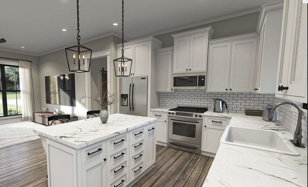 Representative furnished interior of a home built from the Rose by Zeal Home Builders in Monarch Manor, Poolville (Image 9). Representative furnished interior of a home built from the Rose by Zeal Home Builders in Monarch Manor, Poolville (Image 9).