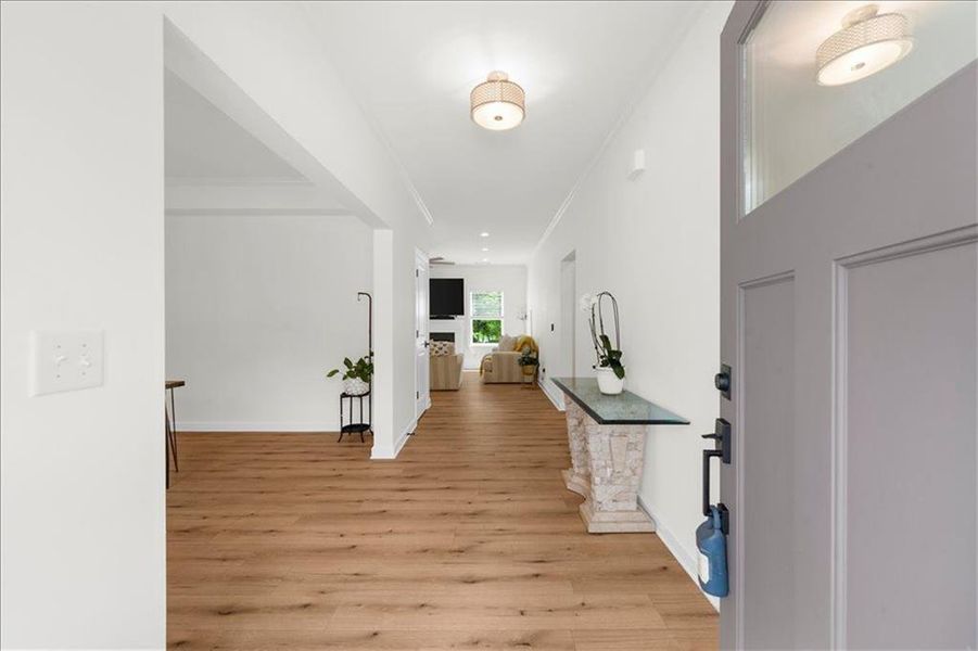 Furnished interior view inside a new home in , Cleveland (Image 5).