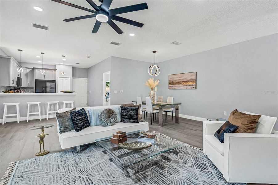 Furnished interior view inside a new home in , Daytona Beach (Image 10). Furnished interior view inside a new home in , Daytona Beach (Image 10).