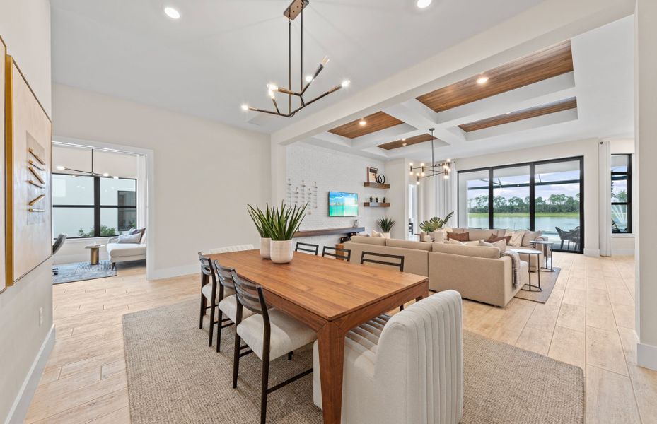 Furnished interior view inside a new home in TerraWalk at Babcock Ranch, Alva (Image 20).