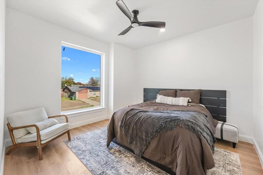 Furnished interior view inside a new home in , The Colony (Image 8).