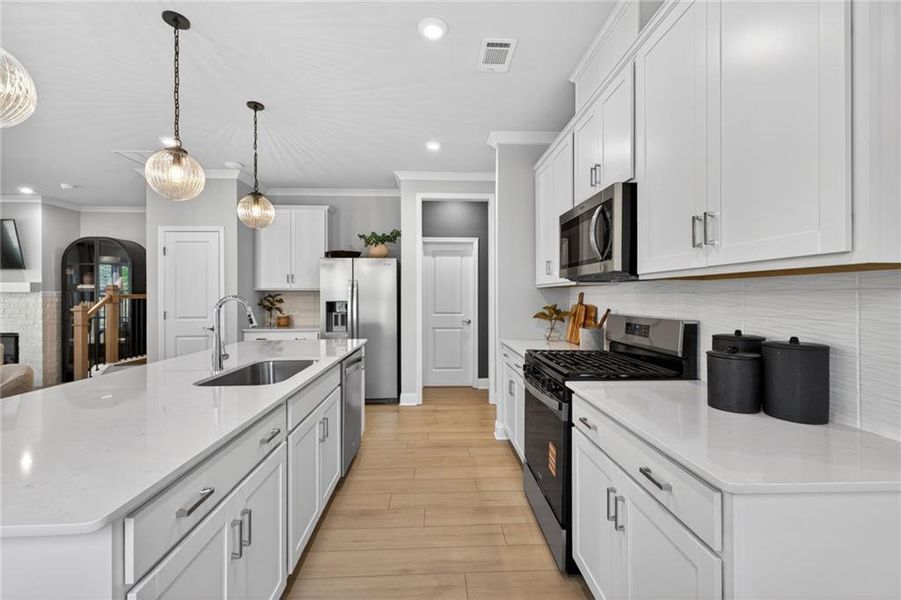 Furnished interior view inside a new home in Ansley Towns, Cumming (Image 34).