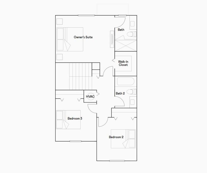 2D floor plan layout for the Monte Carlo by Lennar in Siena Reserve: Adora Collection, Miami, FL (Image 5).