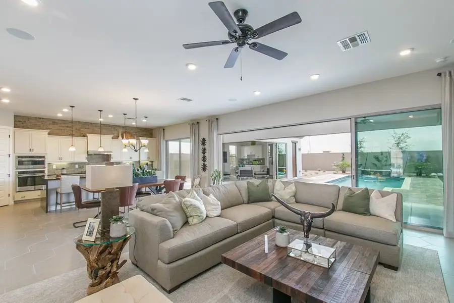 Furnished interior view inside a new home in Harmony at Montecito in Estrella, Goodyear (Image 5).