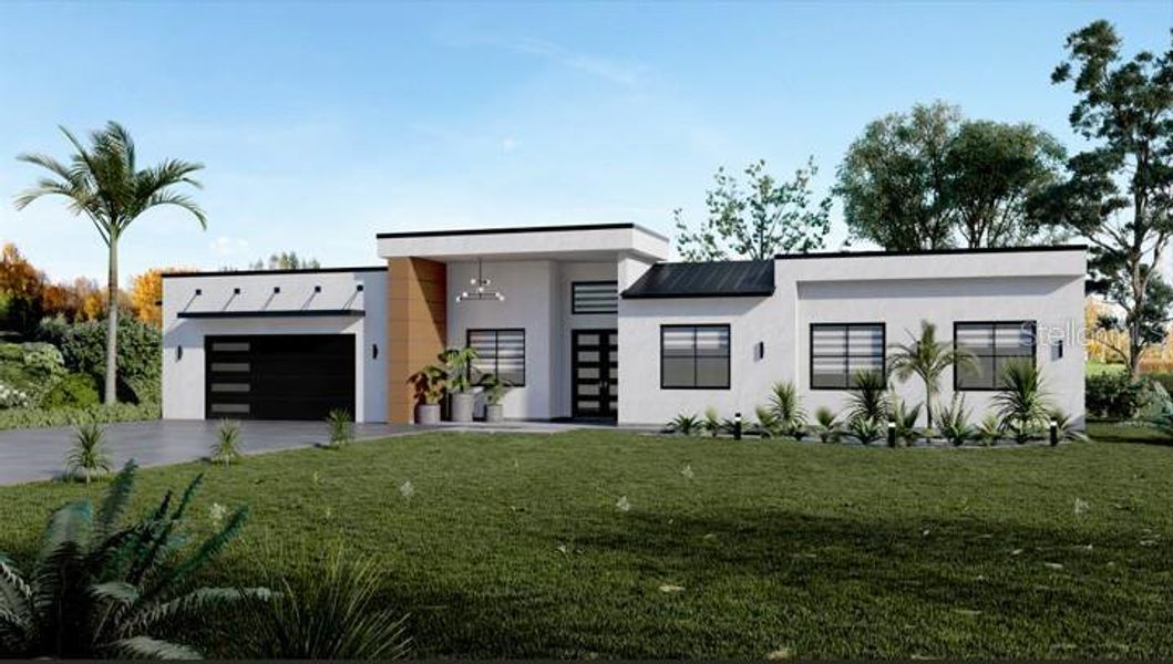 Front exterior of a new home in , Orlando, FL, highlighting curb appeal (Image 1). Front exterior of a new home in , Orlando, FL, highlighting curb appeal (Image 1).