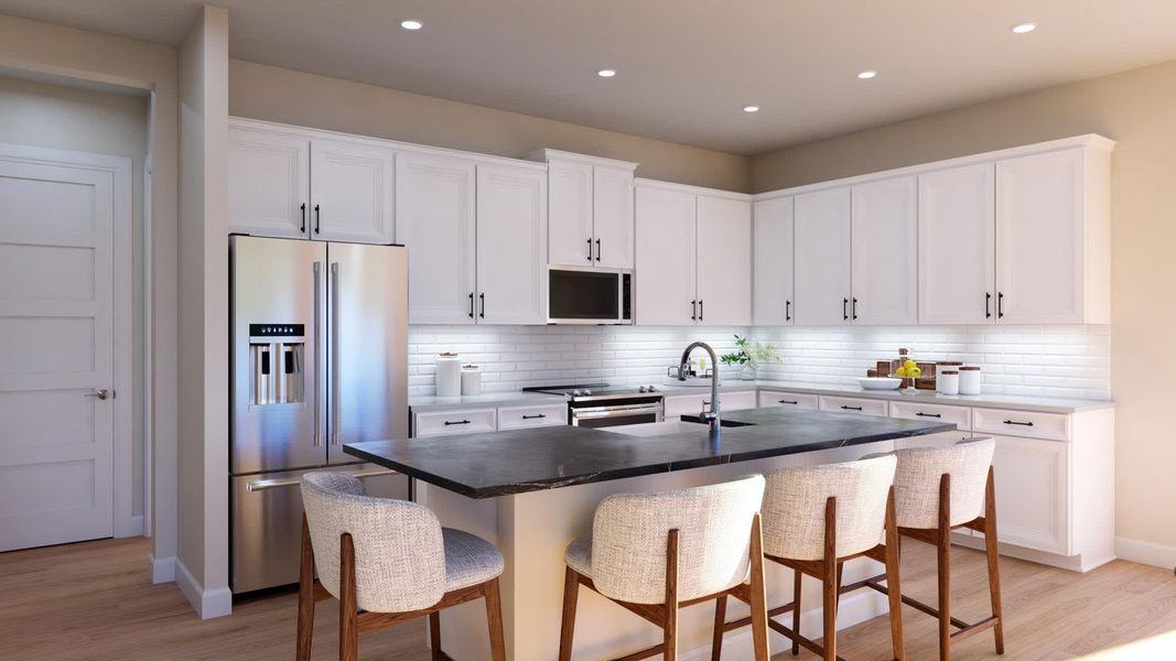 Kitchen | Willow at Harrell Oaks in Orlando, FL by Landsea Homes