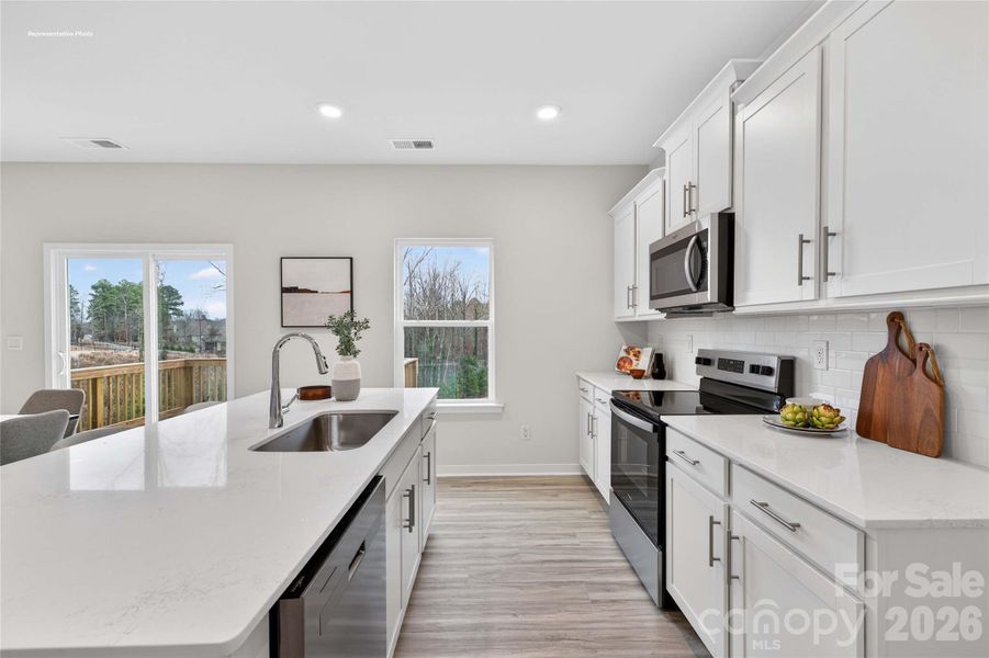 Furnished interior view inside a new home in The Hamptons at Hickory, Hickory (Image 10).