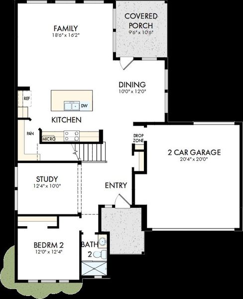2D floor plan layout of this home in Easthaven at Bridgeland Central - Vision Collection, Cypress, TX (Image 2). 2D floor plan layout of this home in Easthaven at Bridgeland Central - Vision Collection, Cypress, TX (Image 2).