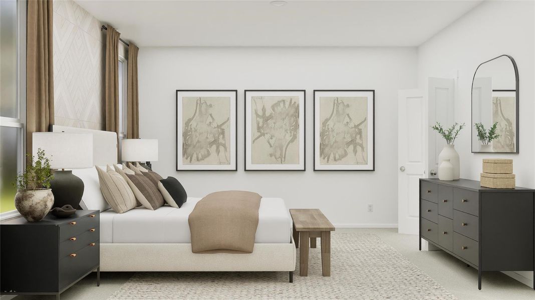 Furnished interior view inside a new home in Binford Creek, Waller (Image 7).