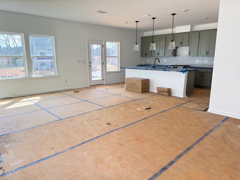 In-progress construction of a new home in Rowland's Grant, Fuquay Varina, NC (Image 9).