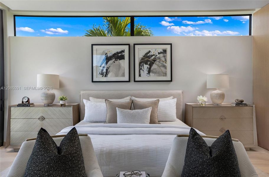 Furnished interior view inside a new home in , Miami Beach (Image 46).