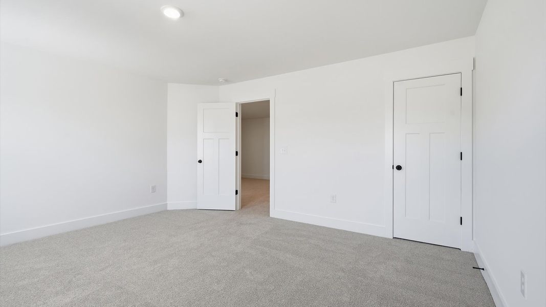 Highly functional bedroom with walk-in closet and tasteful carpet for a restful retreat near Downtown Anderson Highly functional bedroom with walk-in closet and tasteful carpet for a restful retreat near Downtown Anderson
