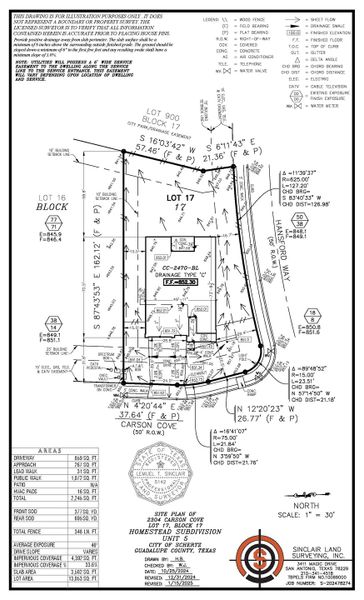 2304 carson cove - site plan revised 1.15.25