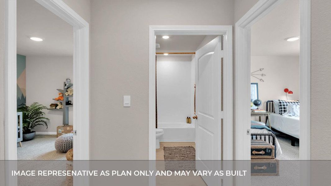 Furnished interior view inside a new home in Thunder Rock, Marble Falls (Image 3).