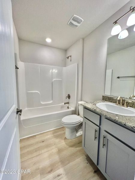 Furnished interior in a model home at East Bay in Panama City (Image 7). Furnished interior in a model home at East Bay in Panama City (Image 7).