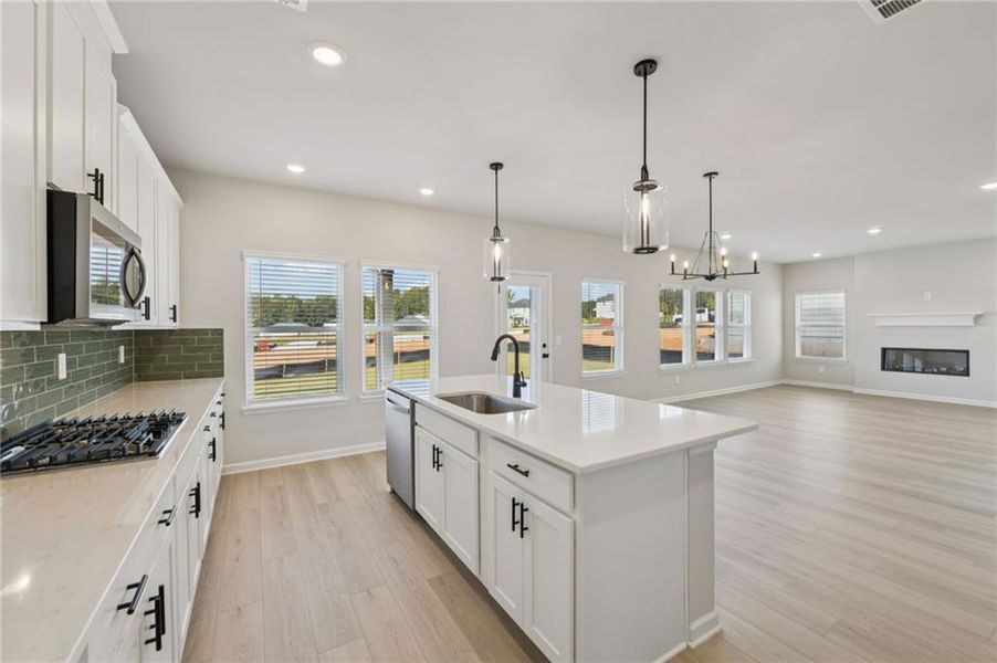 Furnished interior view inside a new home in Vines at Mill Creek - Estate Series, Braselton (Image 5). Furnished interior view inside a new home in Vines at Mill Creek - Estate Series, Braselton (Image 5).