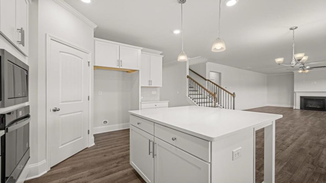 Furnished interior view inside a new home in Hamptons at Riverwood East, Dallas (Image 11).