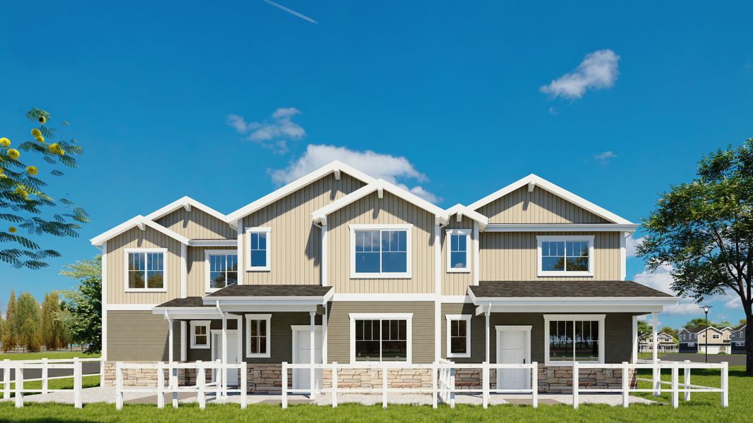 Representative exterior photo of a completed home built from the Silvercliff by Baessler Homes in Conestoga, Ault, CO (Image 1).