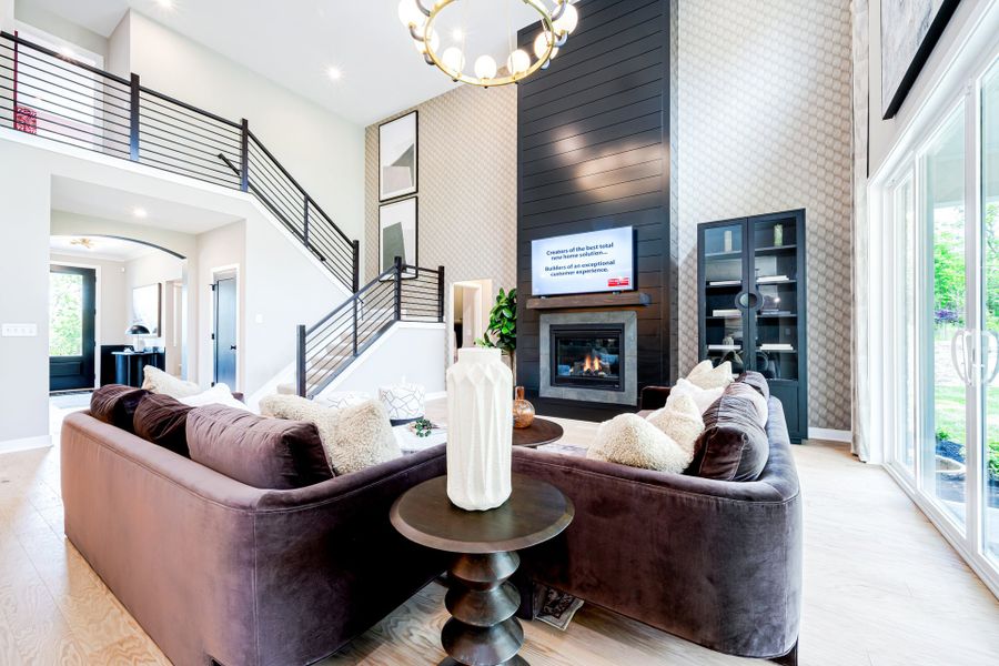 Representative furnished interior of a home built from the Finley by Fischer Homes in Twin Lakes, Hoschton (Image 9).