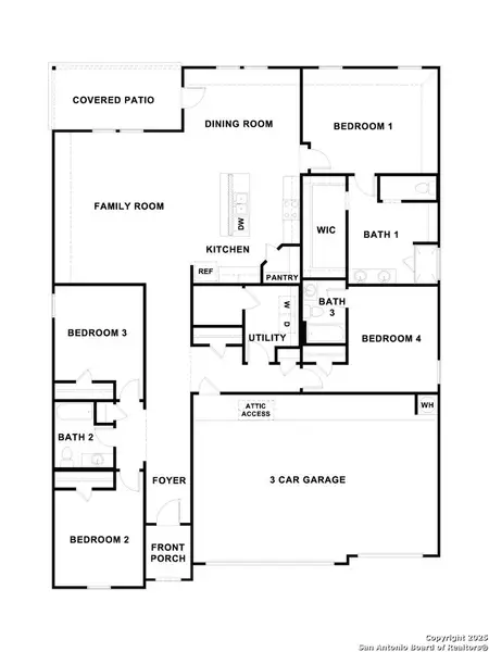 2D floor plan layout of this home in Sonoma Oaks, Fredericksburg, TX (Image 3). 2D floor plan layout of this home in Sonoma Oaks, Fredericksburg, TX (Image 3).