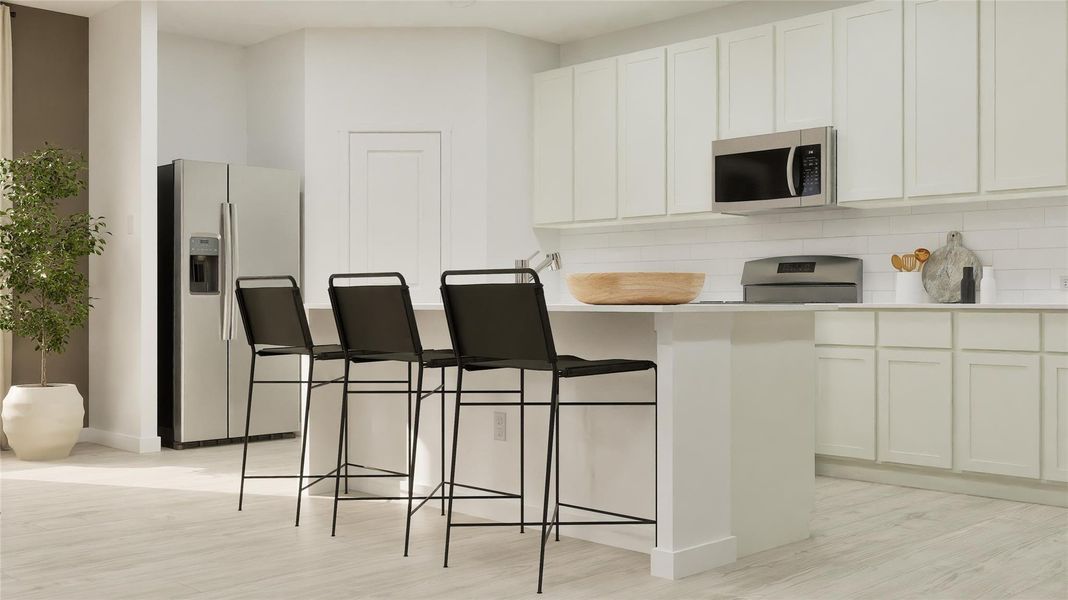 Furnished interior view inside a new home in , Hutto (Image 29).