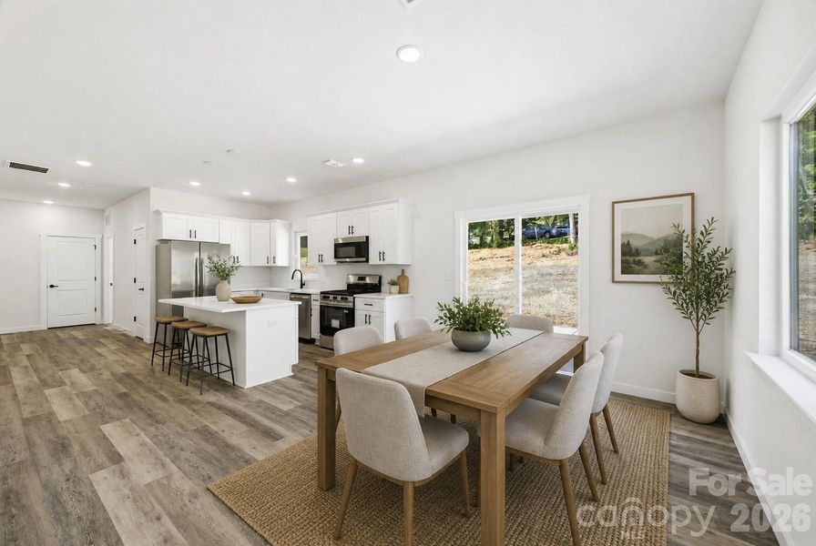 Furnished interior view inside a new home in , Hickory (Image 12).