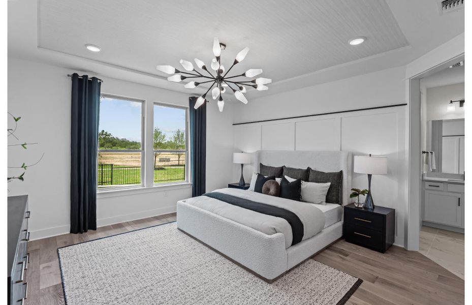 Furnished interior view inside a new home in Del Webb New Braunfels at Veramendi, New Braunfels (Image 18).