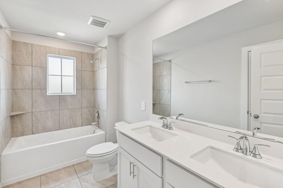 Photo is not of the actual home, but is an inspirational photo of builder’s model home and may depict options, furnishings, and/or decorator features that are not included