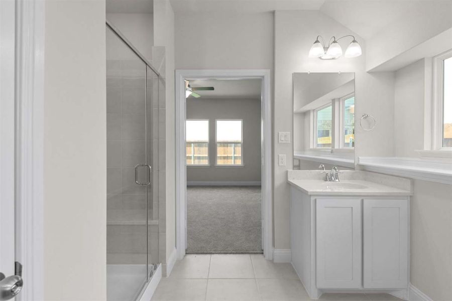 Furnished interior view inside a new home in The Reserve at Spiritas Ranch, Little Elm (Image 9).
