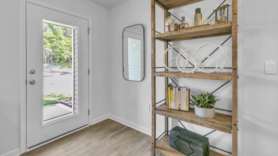 Furnished interior view inside a new home in The Townes at Hunter Hill, Rocky Mount (Image 15).