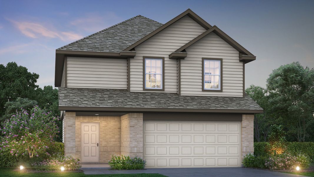 Representative exterior photo of a completed home built from the The Bluff by Legend Homes in Hanna Ranch, Fort Worth, TX (Image 2). Representative exterior photo of a completed home built from the The Bluff by Legend Homes in Hanna Ranch, Fort Worth, TX (Image 2).