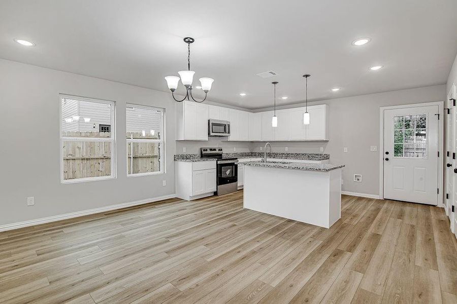 Furnished interior view inside a new home in , Fort Worth (Image 3).