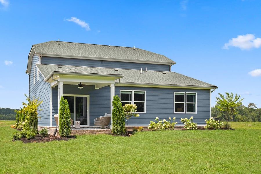 A house with a large yard. A house with a large yard.