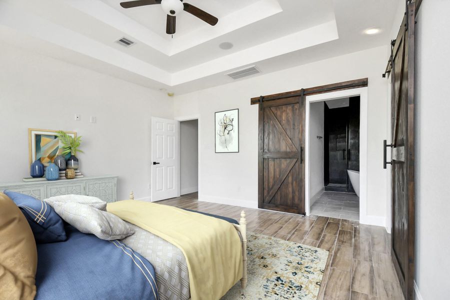 Virtually Staged Primary Bedroom