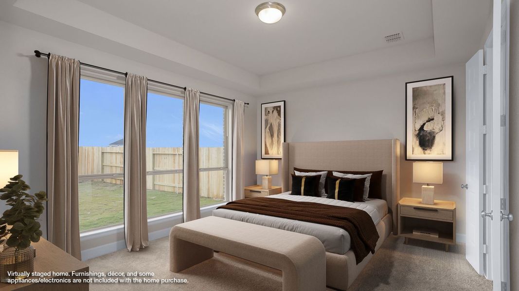 Furnished interior view inside a new home in Everly 45', Tomball (Image 4).