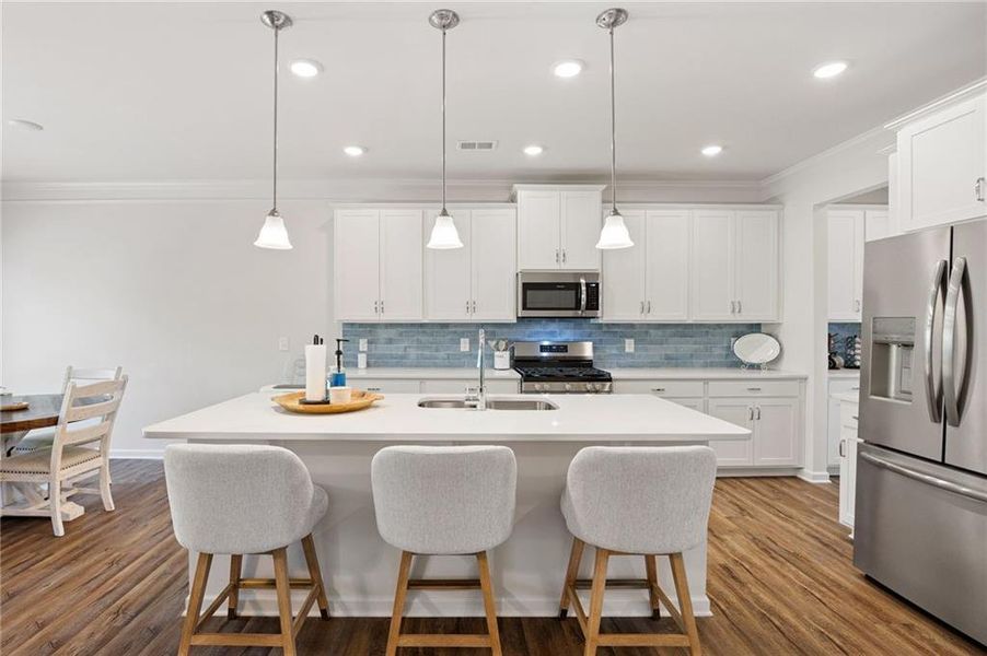 Furnished interior view inside a new home in , Dallas (Image 37).