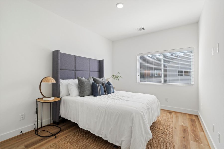 Crisp white walls, modern baseboards, and a clean layout provide a neutral backdrop ready for personalization.