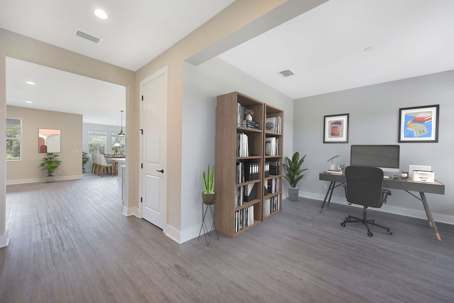 Representative furnished interior of a home built from the Jupiter by William Ryan Homes in The Sanctuary – Royal Collection, Punta Gorda (Image 4).