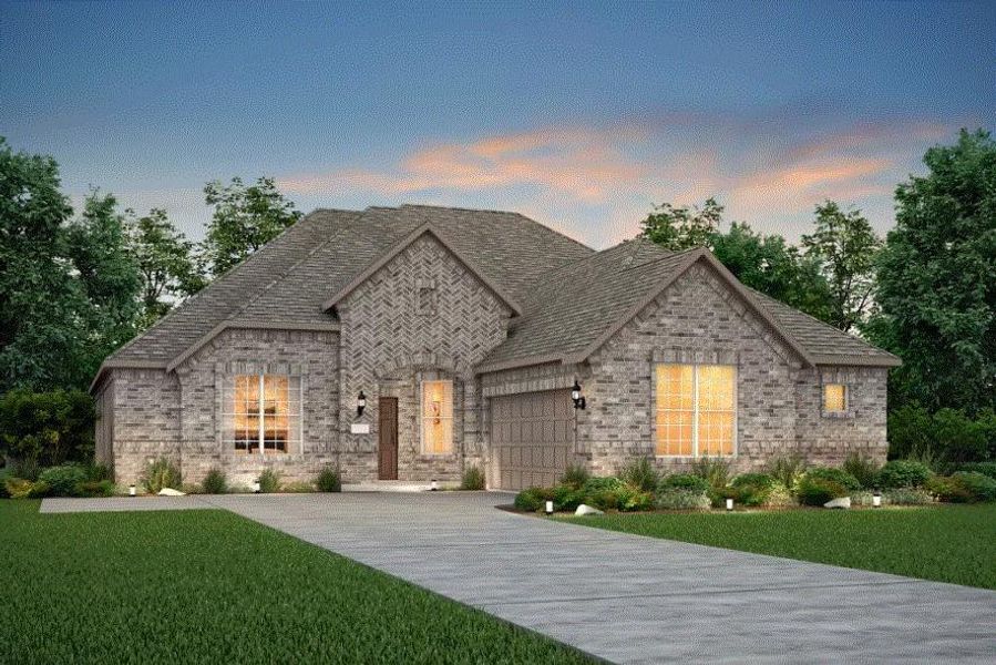 Pulte Homes, Cameron elevation LS201, rendering