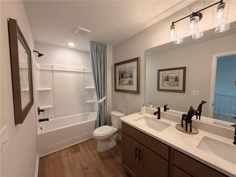 Furnished interior view inside a new home in Greene Farm, Cartersville (Image 35).