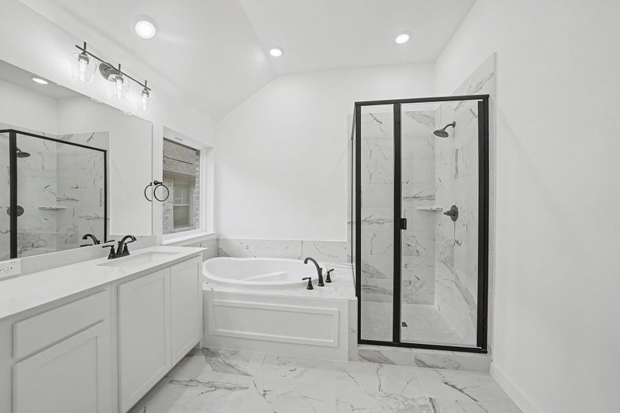Furnished interior view inside a new home in Light Farms Brenham - 40' Lots, Celina (Image 11).